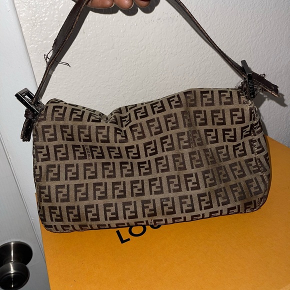 Y2K Fendi zucchino baguette gunmetal hardware Y2K bag - Picture 6 of 16